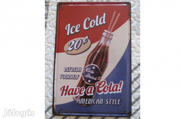 Zománcozott reklámtábla eladó