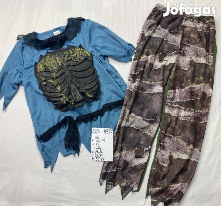 Zombie jelmez, halloween jelmez 11-12 év AH356