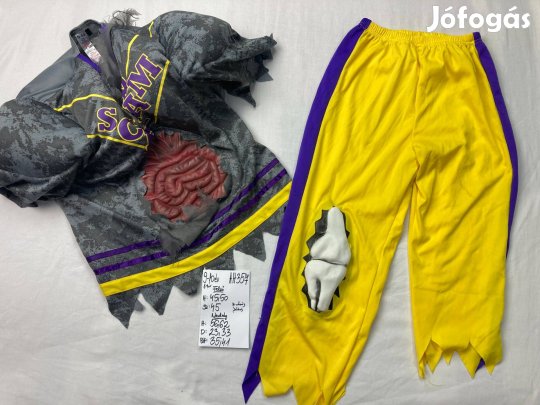 Zombie jelmez, halloween jelmez 8-10 év AH357