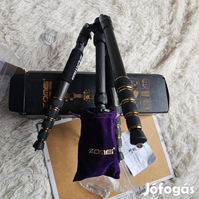 Zomei Z669C Carbon fotos tripod új gyári dobozában a neve alapján rá