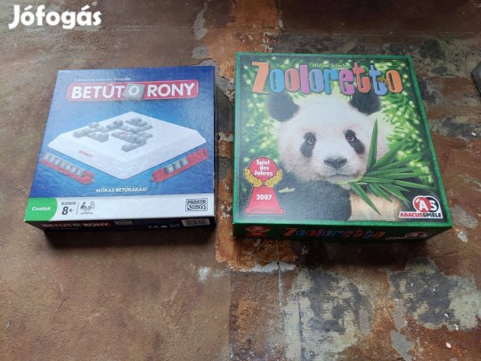 Zooloretto + Betűtorony 2db társasjáték, csere Lego-ra
