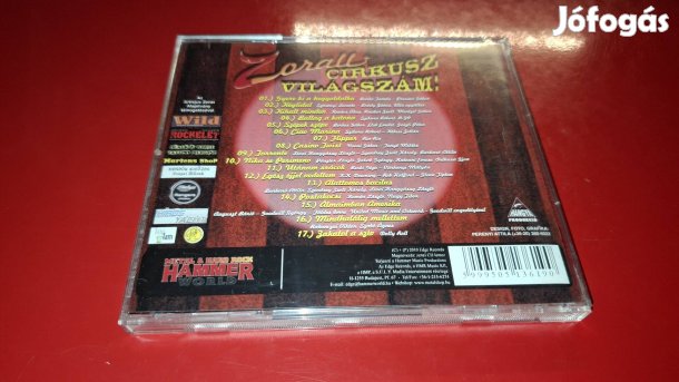 Zorall Cirkusz Világszám Cd 2010