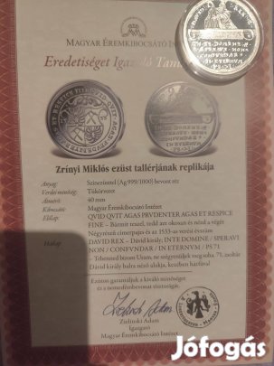 Zrínyi Miklós & I. Ferdinánd ezüst tallér replika (2 db)