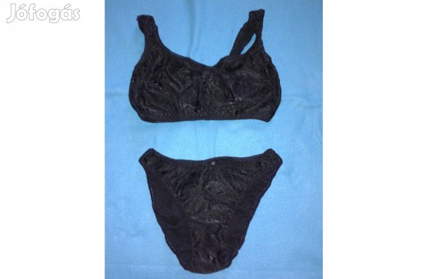 Zsakard fekete pikós fehérnemű szett