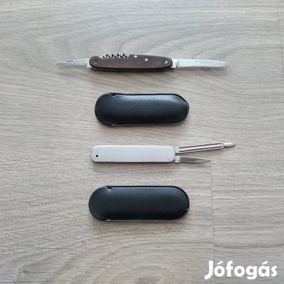 Zsebkések tokjaival jó állapotban egyben olcsón eladó (2 db)