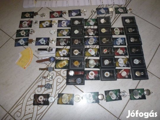 Zsebóra gyüjtemény.42db. számlákkal