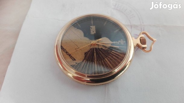 Zsebóra ritkaság dobozában papírjával Régi Orosz Zárja gyüjte