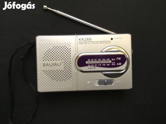 Zsebrádió AM FM, Kompakt Rádió Hangszóróval, Fejhallgató Csatlakozóval