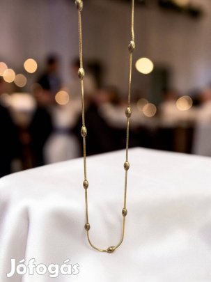 Zselyke arany színű nemesacél nyaklánc