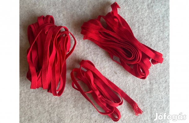 Zsinór - piros 6 mm prémium, kötött