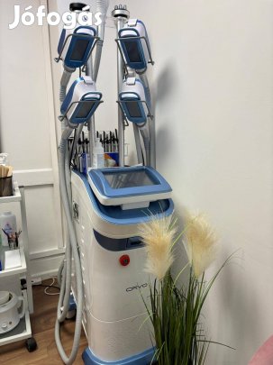 Zsírfagyasztó gép, Kriolipolízis, 4 kezelőfej 360fokos, garanciával