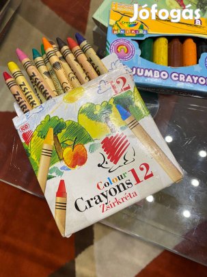 Zsírkréta Crayola -8db tömzsi /ICO Süni Crayons 36db-os normál méret