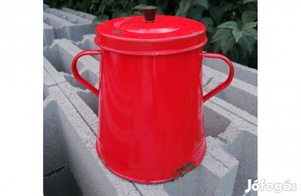 Zsírosbödön 3 literes, régi zománcos, retro