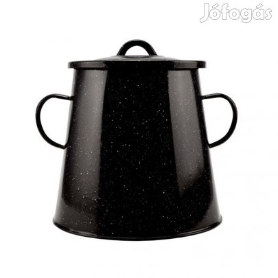 Zsírosbödön 5 literes fekete zománcozott zsíros bödön