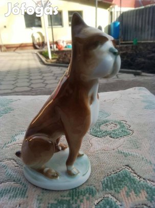 Zsolnay Boxer Kutya Hibátlan állapotban