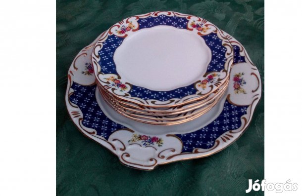 Zsolnay Marie Antoinette Süteményeskészlet
