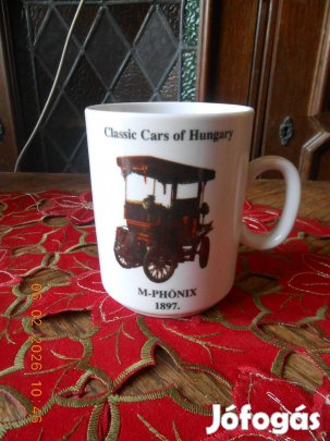 Zsolnay Oldtimer autós bögre