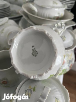 Zsolnay Pécs 65 részes porcelán étkészlet - ritka nagy szett