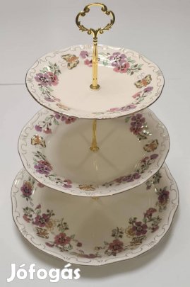 Zsolnay Pillangó mintás Emeletes Kináló #9