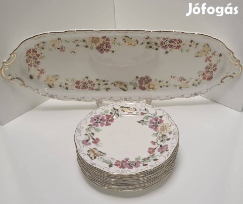 Zsolnay Pillangós Szendvicses készlet #2562