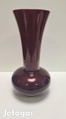 Zsolnay Piros / Ökörvérmázas Eozin Váza #2666