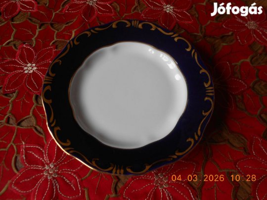 Zsolnay Pompadour III-as süteményes tányér