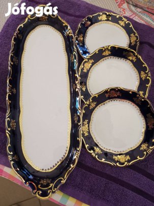 Zsolnay Pompadour Szendvics-Süteményes Készlet