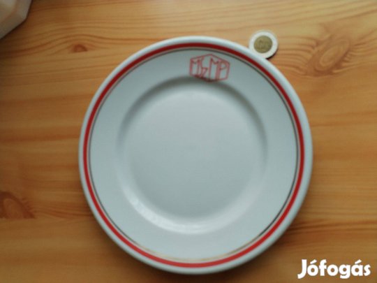 Zsolnay Porcelán tányér "MSZMP" felirattal ritka szép db