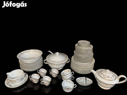 Zsolnay - Virag mintas etkeszlet, 61 db-os