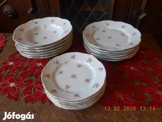 Zsolnay antik tányér készlet
