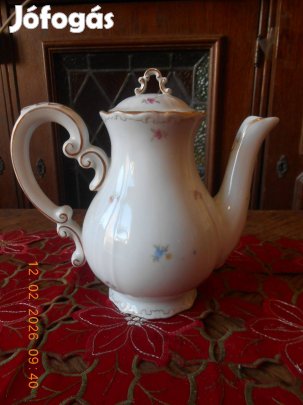 Zsolnay apróvirág mintás kávé kiöntő