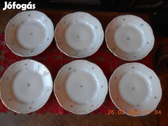 Zsolnay apróvirág mintás süteményes tányér