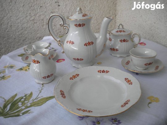 Zsolnay barokk 2 személyes reggeliző szett
