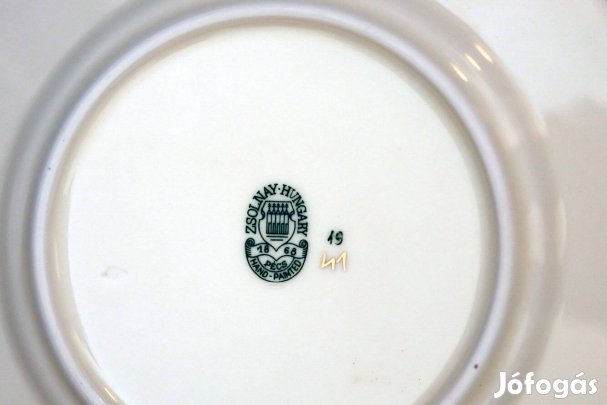 Zsolnay búzavirágmintás kávés és süteményes készlet 