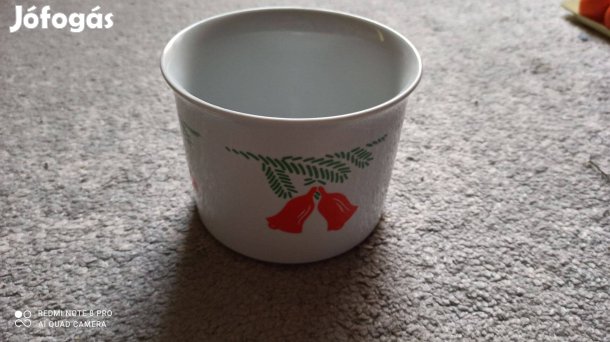 Zsolnay csengettyű mintás kaspó