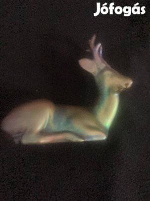 Zsolnay eozin - Sinkó fekvő őz