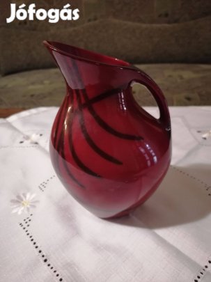 Zsolnay eozin ökörvérmázas kancsó