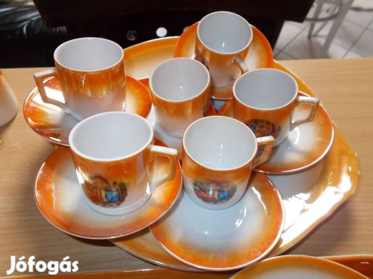 Zsolnay kávés készlet