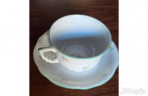 Zsolnay kávéspohár alátéttel