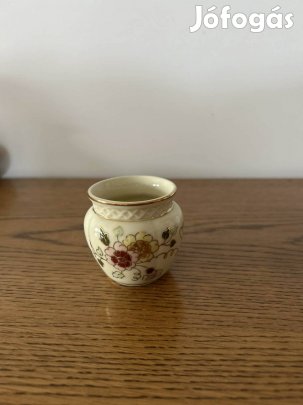 Zsolnay kézzel festett porcelán mini váza