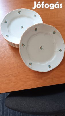 Zsolnay lapostányér 6 db