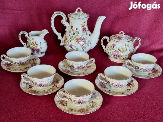 Zsolnay pilangós Új kávéskészlet