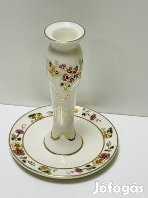 Zsolnay pillangós gyertyatartó