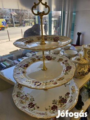 Zsolnay pillangós gyümölcs kínáló 