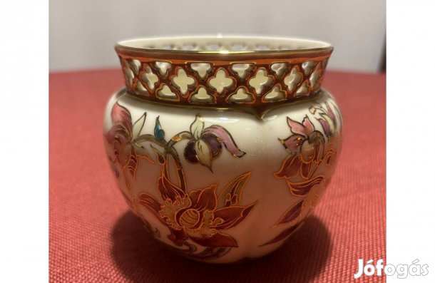 Zsolnay pillangós kaspó