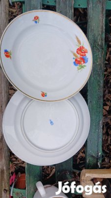 Zsolnay pipacsos étkezési lapos tányér 3 db