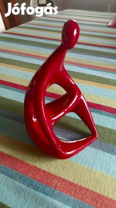 Zsolnay piros eozin szobor - Török jános - alkuképes