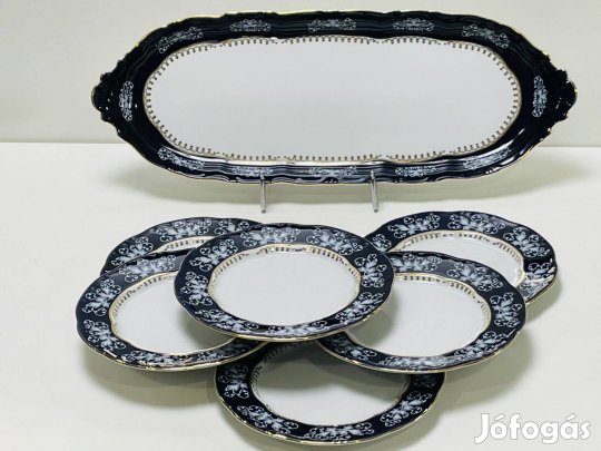 Zsolnay pompadour II szendvicses készlet