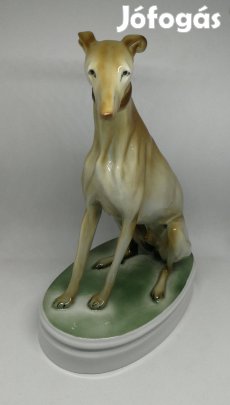 Zsolnay porcelán Agár kutya!