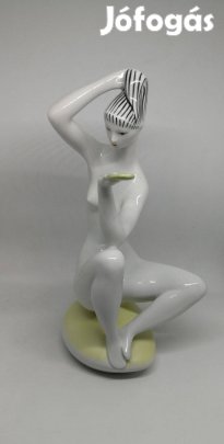 Zsolnay porcelán Art deco Akt!